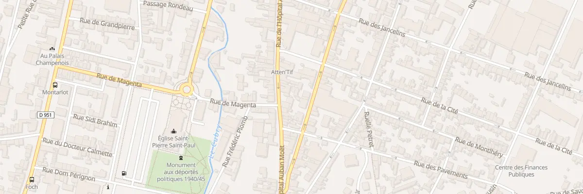 Plan du 63 Rue l’Hopital Auban Moet à Épernay