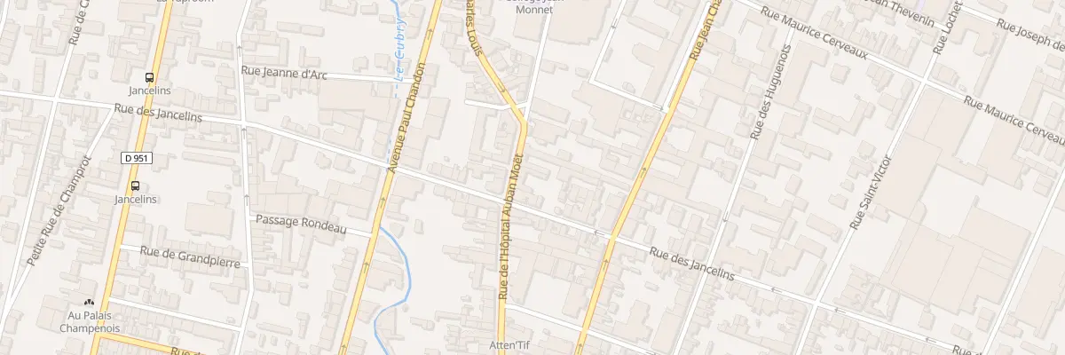 Plan du 31 Rue l’Hopital Auban Moet à Épernay