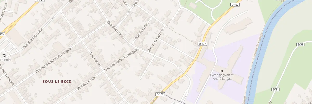 Plan du 29 Rue de la Victoire à Maubeuge