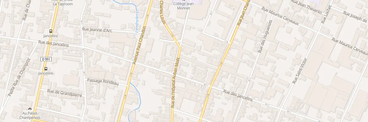 Plan du 29 Rue l’Hopital Auban Moet à Épernay