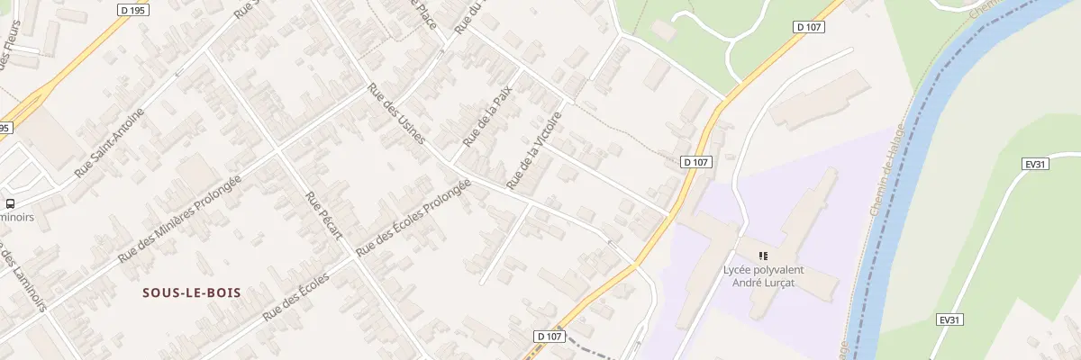 Plan du 25 Rue de la Victoire à Maubeuge