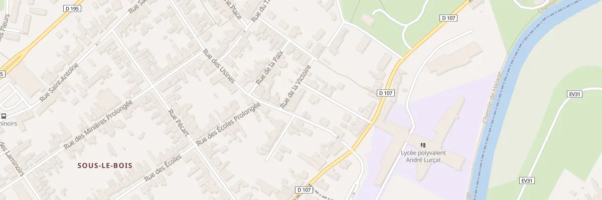 Plan du 23 Rue de la Victoire à Maubeuge