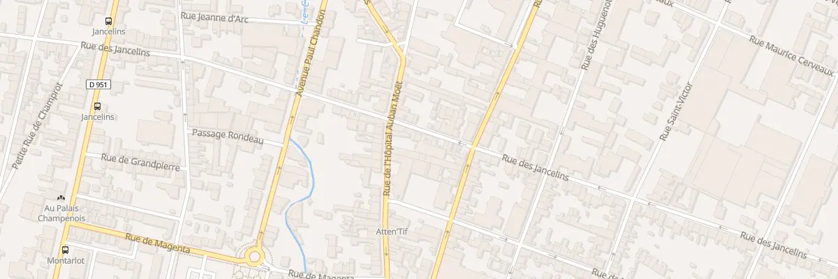 Plan du 58 Rue des Jancelins à Épernay