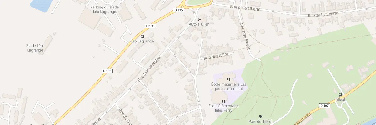 Plan du 16 Rue du Château à Maubeuge