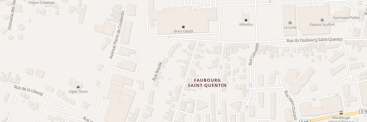 Plan du 16 Rue du Capitaine à Maubeuge