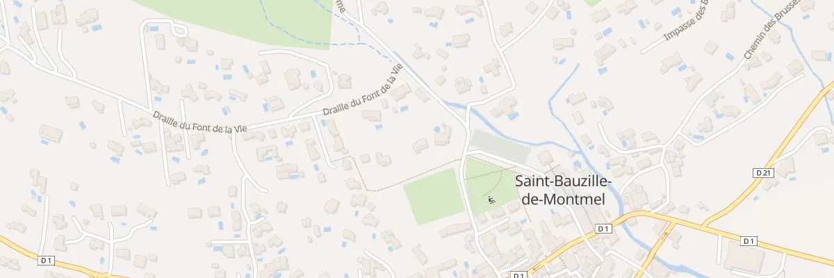 Plan du 25 Rue du Claud de la Dame à Saint-Bauzille-de-Montmel