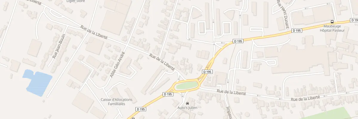 Plan du 128 Rue de la Liberté à Maubeuge