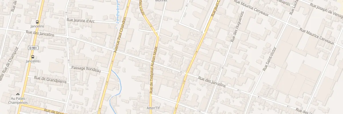 Plan du 57 Rue des Jancelins à Épernay