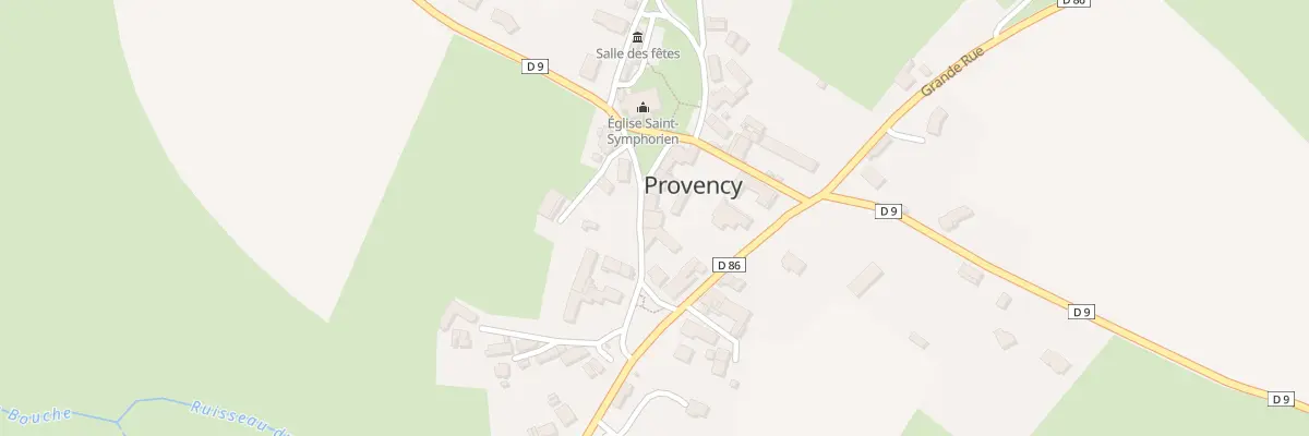 Plan du 6 Rue de l’Eglise à Provency