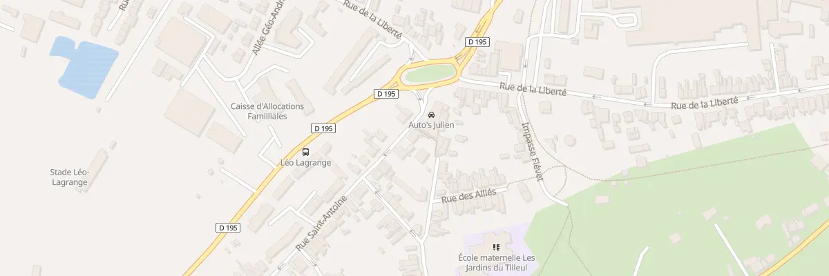 Plan du 9 Rue Saint Antoine à Maubeuge