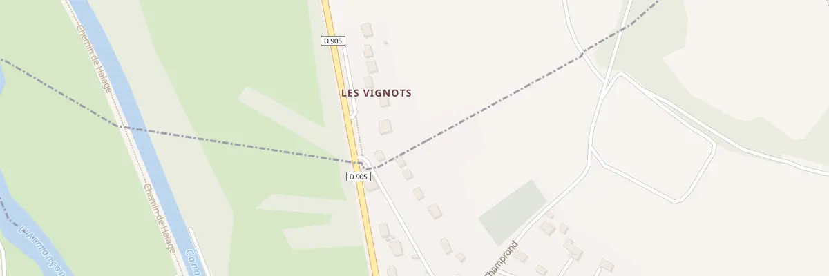 Plan du 95 Les Vignots à Cheney