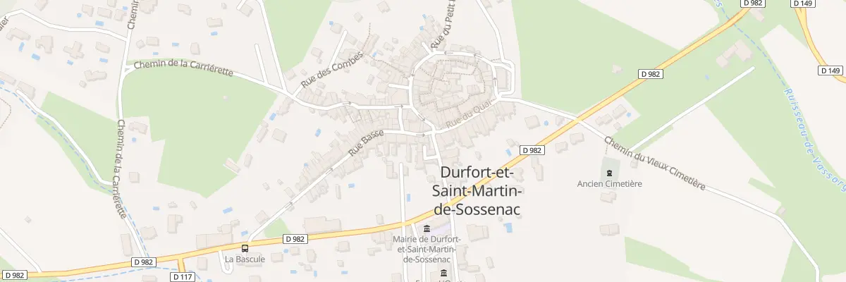 Plan du 5156 Rue Basse à Durfort-et-Saint-Martin-de-Sossenac