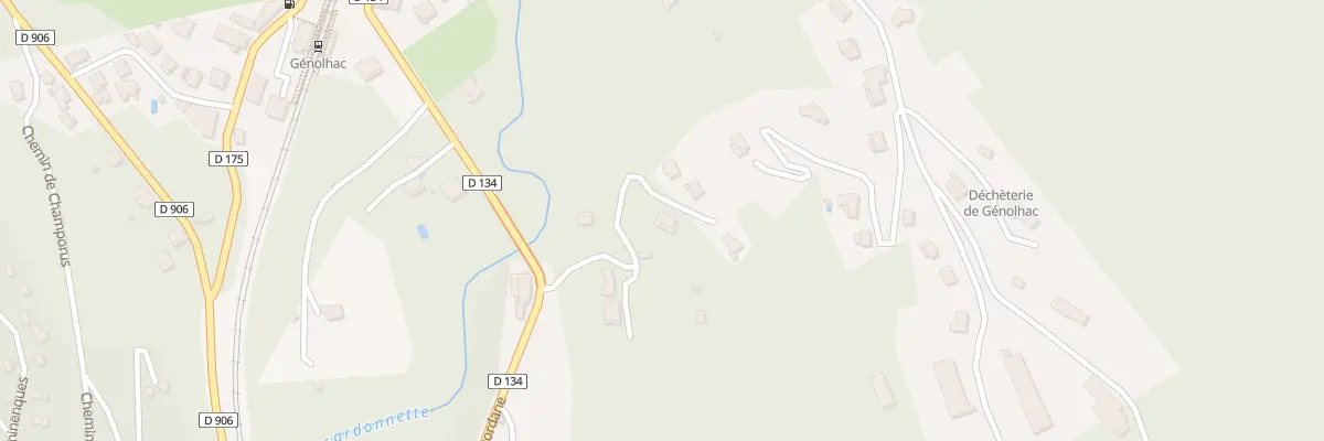 Plan du 8 Imp des Cedres à Génolhac