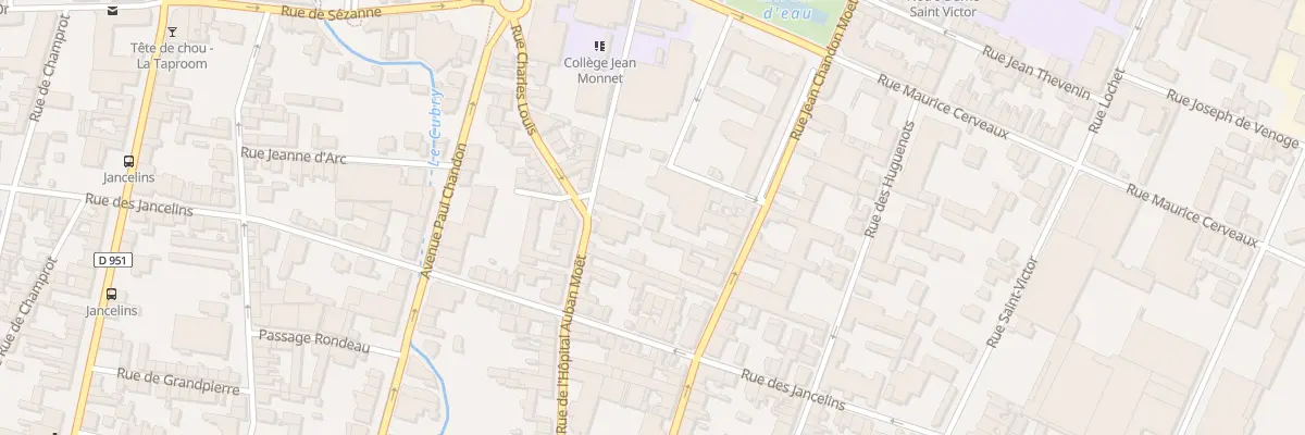 Plan du 25 Rue l’Hopital Auban Moet à Épernay