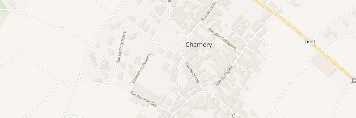 Plan du 1 Pl du Jard à Chamery