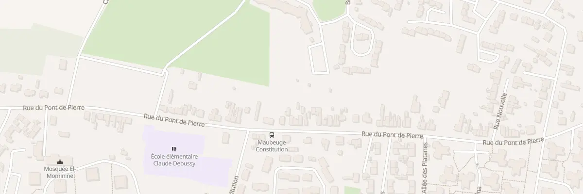 Plan du 130 Rue du Pont de Pierres à Maubeuge