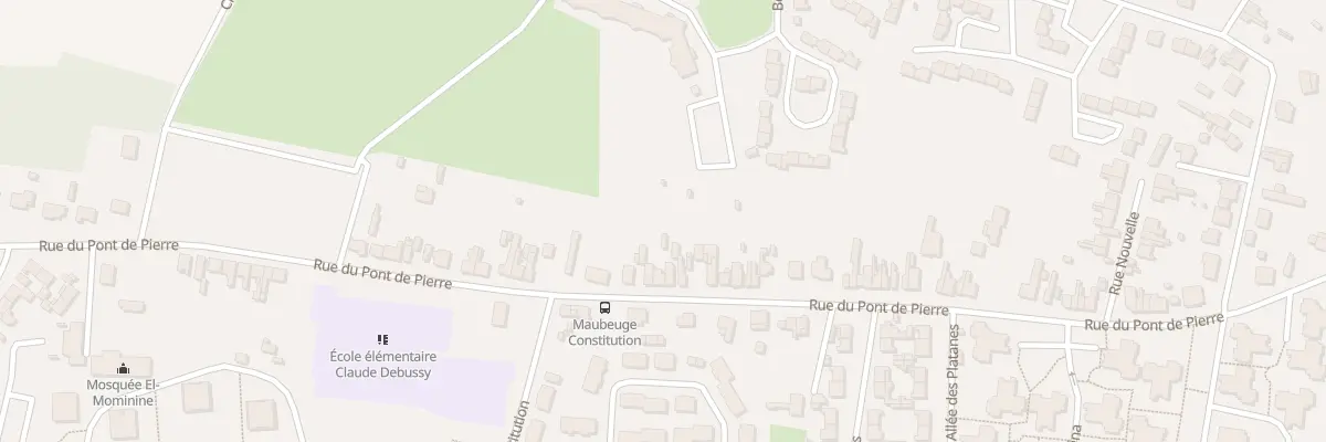 Plan du 128B Rue du Pont de Pierres à Maubeuge