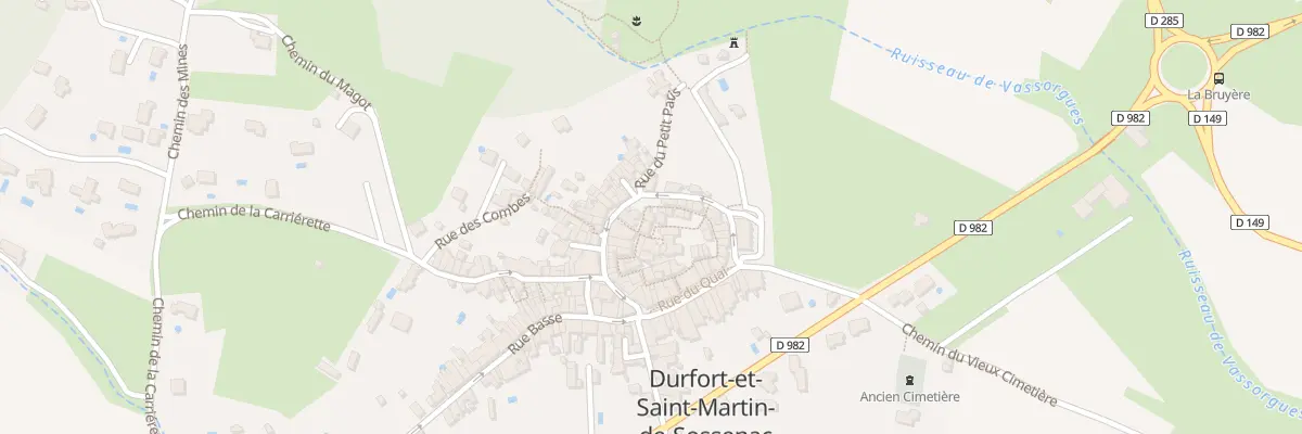 Plan du 5043 Le Village à Durfort-et-Saint-Martin-de-Sossenac