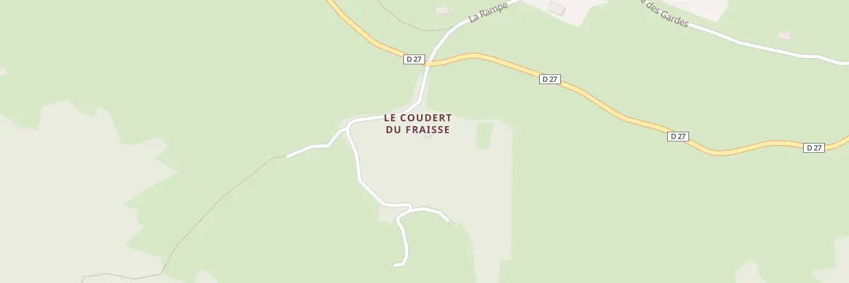 Plan du 1 Le Coudert du Fraisse à Chadron