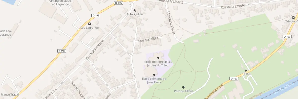 Plan du 6 Rue des Alliés à Maubeuge