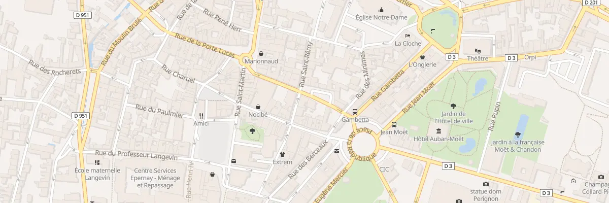 Plan du 6 Rue Saint Rémy à Épernay