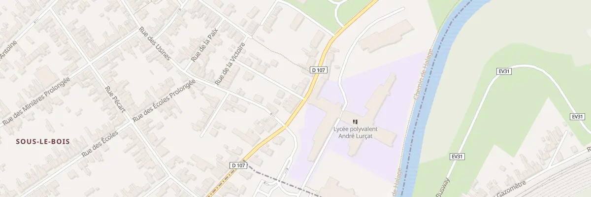 Plan du 74 Rue d’Hautmont à Maubeuge