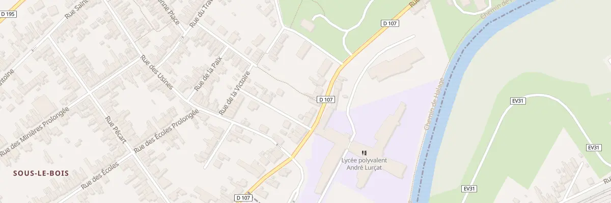 Plan du 66 Rue d’Hautmont à Maubeuge