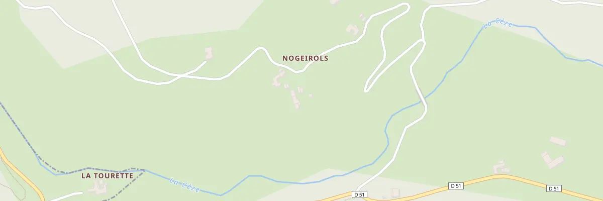 Plan du 5045A Nogeirols à Ponteils-et-Brésis