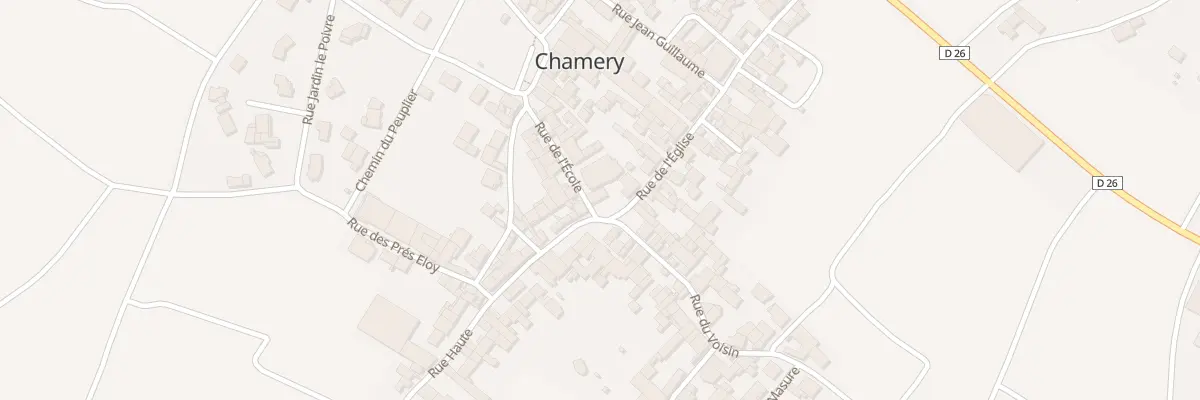 Plan du 1 Pl de l’Eglise à Chamery
