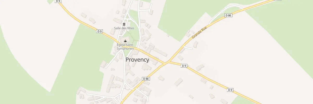 Plan du 4 Rte de Lucy-le-Bois à Provency