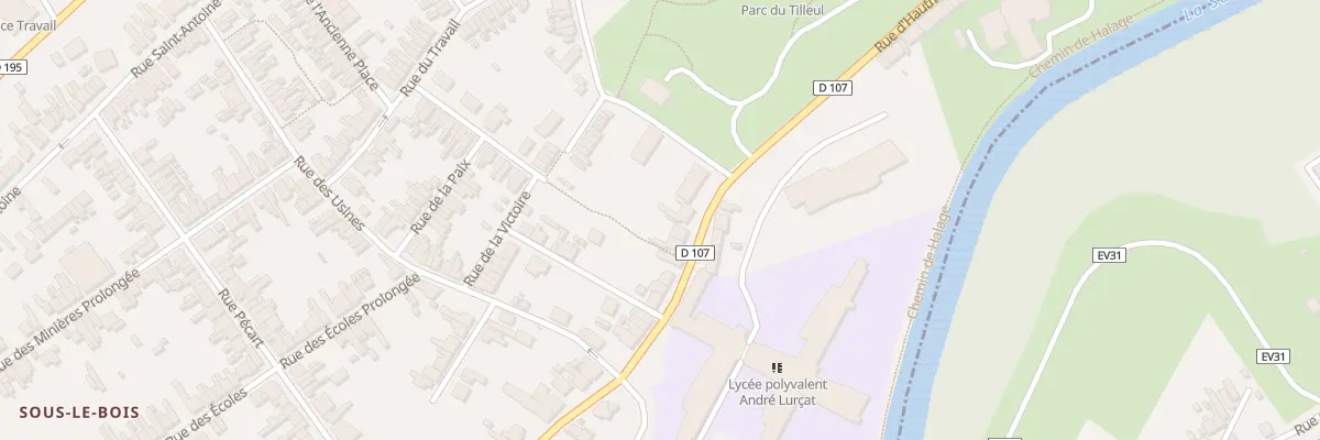 Plan du 62 Rue d’Hautmont à Maubeuge