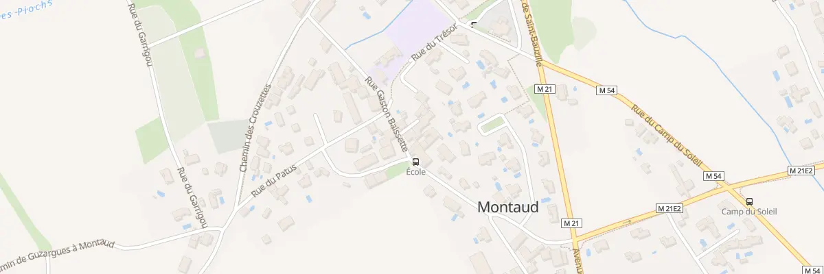 Plan du 21 Rue Gaston Baissette à Montaud