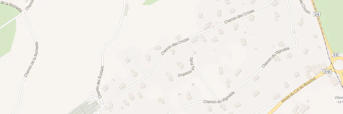 Plan du 286 Che des Crozes à Villemontais