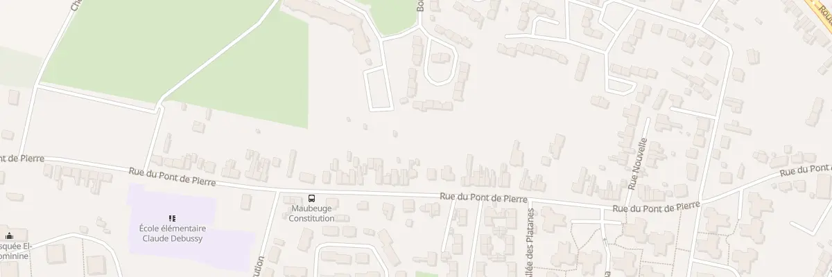 Plan du 116 Rue du Pont de Pierres à Maubeuge