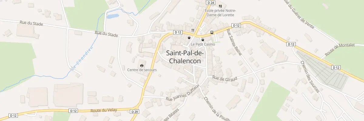 Plan du 44 Pl Bertrand de Chalancon à Saint-Pal-de-Chalencon