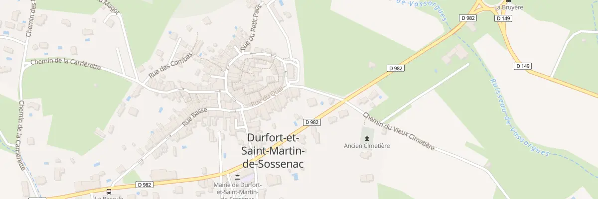 Plan du 2 Rue de l’Eglise à Durfort-et-Saint-Martin-de-Sossenac