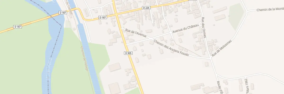Plan du 2 Av du Château à Dannemoine