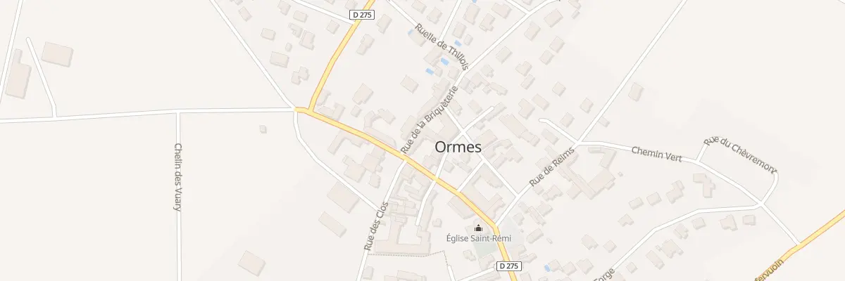 Plan du 2B Rue de la Briquèterie à Ormes