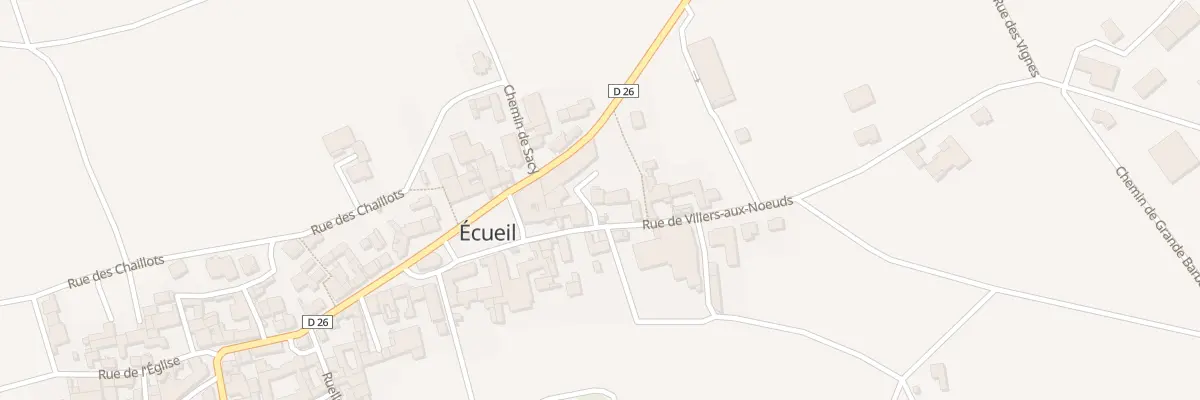 Plan du 5 Rue de Villers aux Noeuds à Écueil