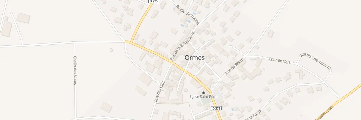 Plan du 14 Gr Grande Rue à Ormes