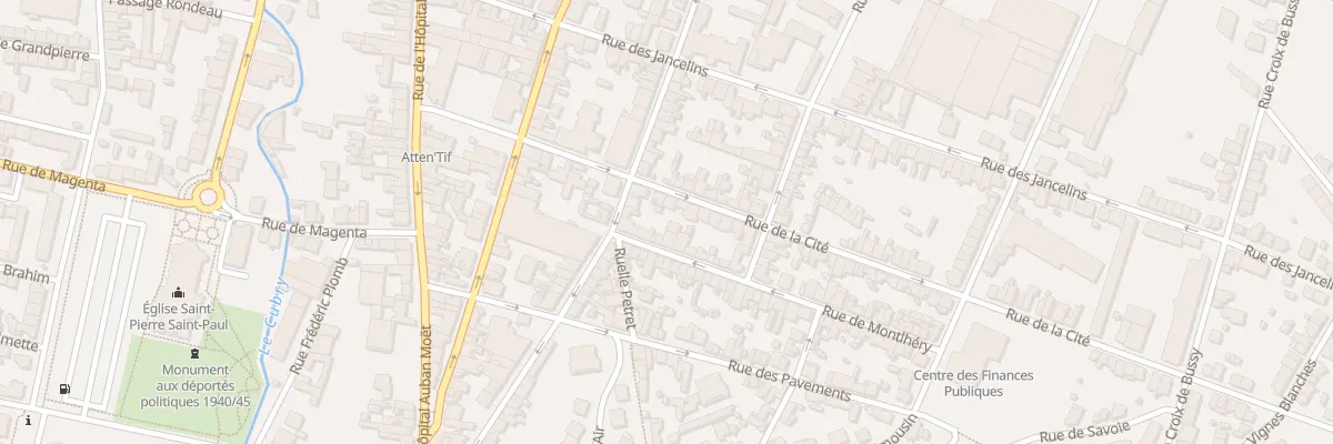 Plan du 16 Rue de la Cité à Épernay