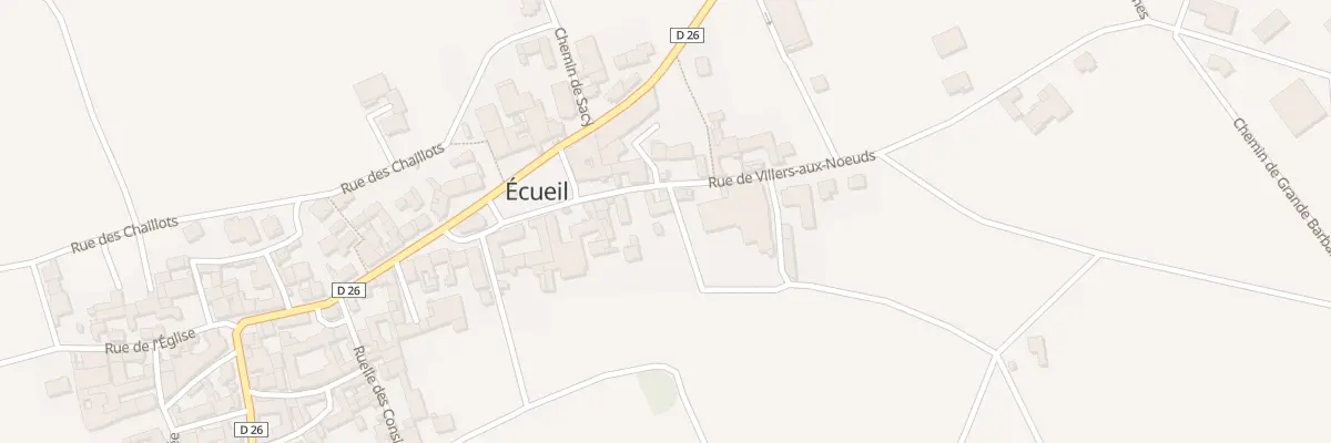 Plan du 10 Rue de Villers aux Noeuds à Écueil