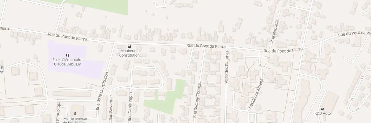 Plan du 127 Rue du Pont de Pierres à Maubeuge