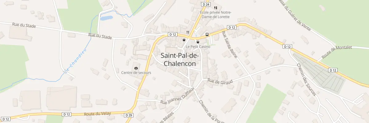 Plan du 2 Pl Bertrand de Chalancon à Saint-Pal-de-Chalencon