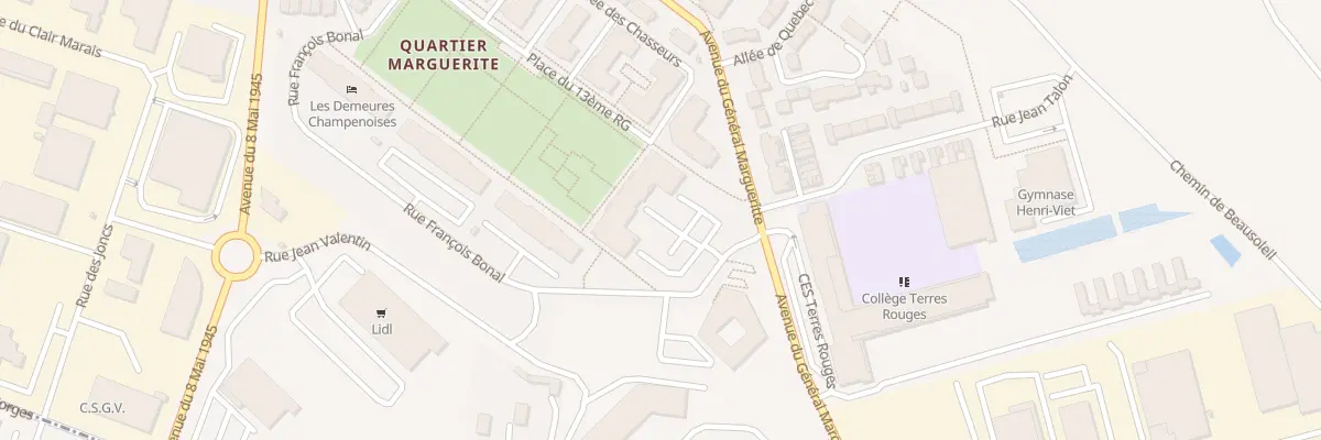 Plan du 9006 Av du Gen Margueritte à Épernay