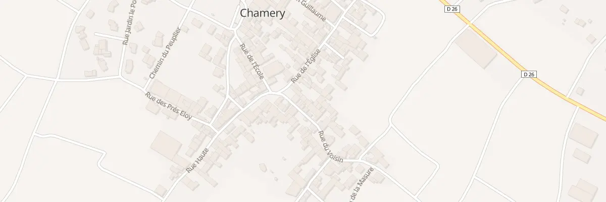 Plan du 1 Rue du Voisin à Chamery