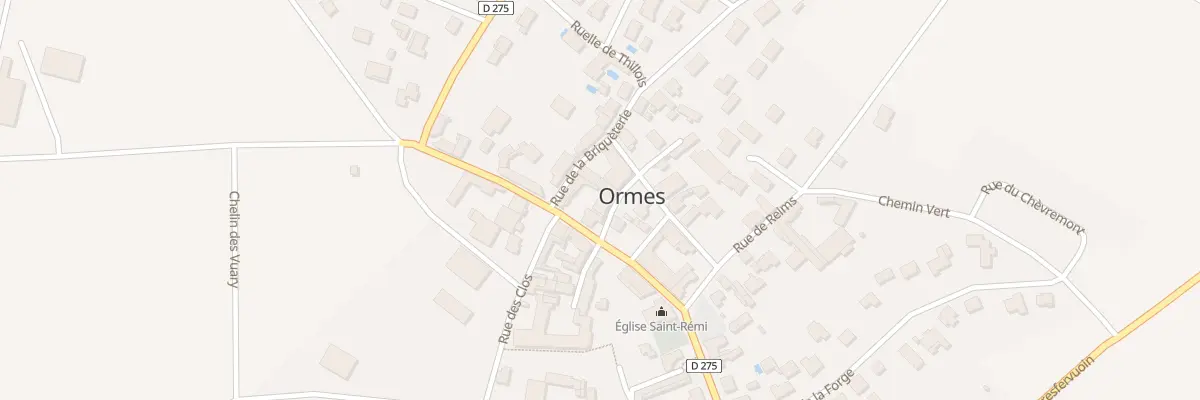 Plan du 3 Rue de la Victoire à Ormes