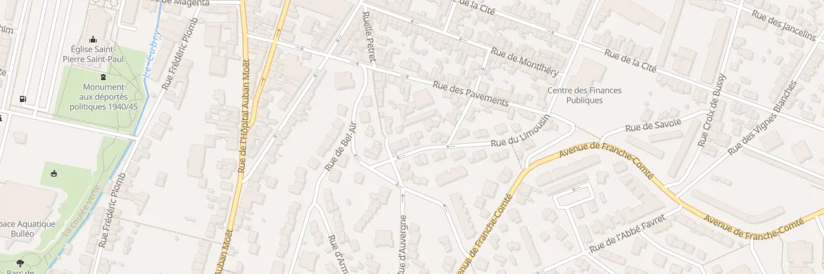Plan du 20 Rue du Limousin à Épernay
