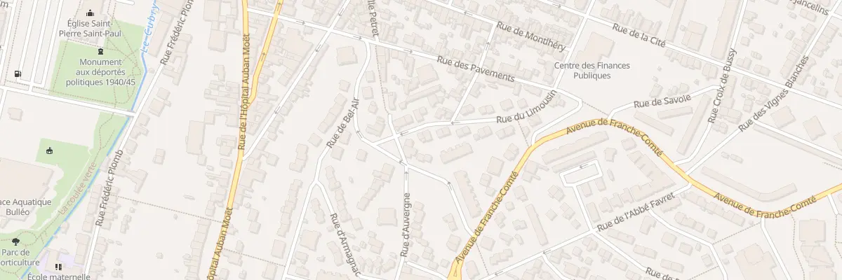 Plan du 21 Rue du Limousin à Épernay