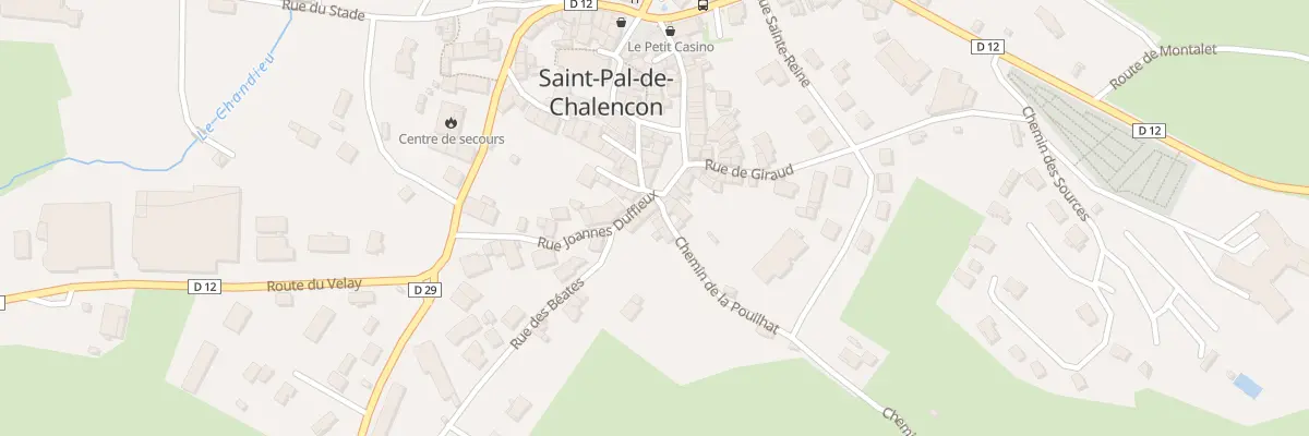 Plan du 2 Che de la Pouilhat à Saint-Pal-de-Chalencon